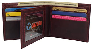 Slim RFID Wallets for Men Real Cowhide Leather Front Pocket Bifold Wallet-menswallet
