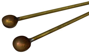Set of 2 Brass Long Havan Achmandi Spoon Indian Religious Item Hawan-menswallet