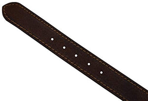 Men's Light Brown Full Grain Genuine Leather Classic Dress Belt with Removable Buckle-menswallet