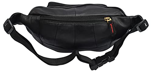 Genuine Leather Lambskin Waist Bag Fanny Pack with RFID Protection, The Perfect to-Go Travel Bag for Men and Women of All Ages-menswallet