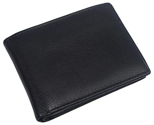 RFID Blocking Men's Wallet Thick Large Bifold 9 Cards and 3 ID Windows-menswallet
