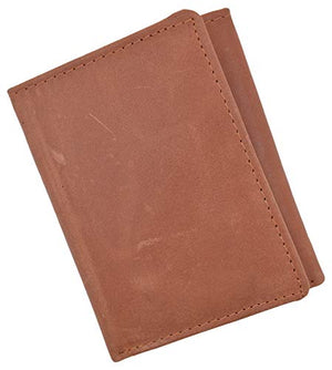 RFID Blocking Mens Vintage Soft Genuine Leather Classic Style Trifold Wallet-menswallet