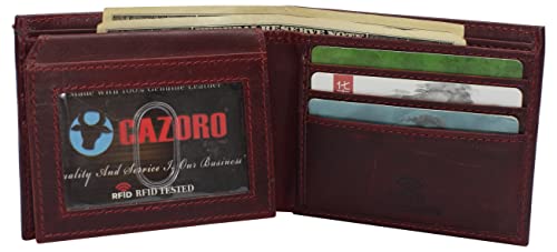 VERSAINSECT RFID Blocking Hidden Wallet For Men - Genuine Leather Bifold With AirTag Holder