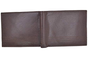 Slim Men's Wallet Thin Bifold Leather RFID Blocking Minimalist Front Pocket Mens Brown Wallet Cazoro-menswallet