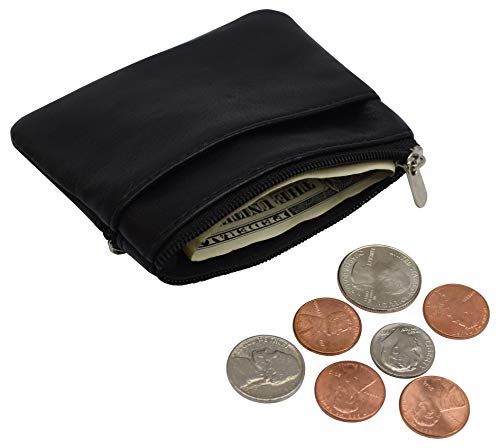 Leather Money Pouch, Handmade Zipper Wallet , Genuine Leather Slim Wallet,  Vintage Money Purse, Keychain Wallet, Coin Purse, Coin/card Pouch 