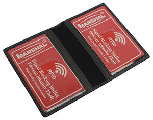 RFID Blocking Slim Thin Leather Credit Card ID Mini Wallet Holder Bifold Driver's License Safe-menswallet