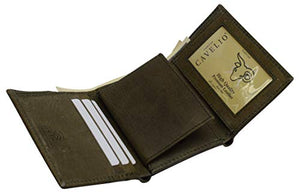 RFID Genuine Leather Trifold Badge Holder Wallet Police Badge Holder USA Series-menswallet