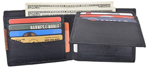 Cavelio Men's Premium Leather Bifold Card ID Holder Wallet-menswallet