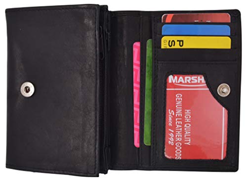 Leather Wallets for Women Small Pocket Bifold Wallet Card Case-menswallet