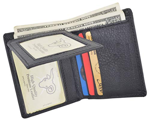 Cavelio Men's Premium Leather L-Shape Bifold Credit Card ID Holder Wallet-menswallet