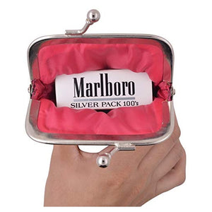 Genuine Leather Cigarette Case with Lighter Pouch Hot Pink by Marshal-menswallet