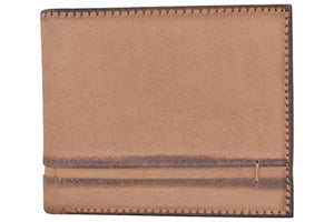 Mens Slim Bifold Wallet RFID Blocking Front Pocket Genuine Hunter Leather Wallets for Men-menswallet