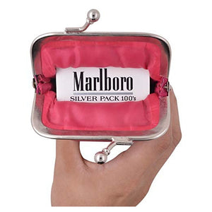 Hot Pink Genuine Leather Cigarette Holder with Lighter Pocket & Extra Back Pocket-menswallet