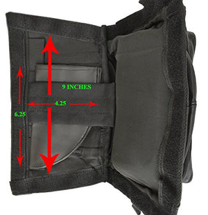 Black Tactical Pistol Concealment Fanny Pack CCW Concealed Carry Gun Pouch with Holster-menswallet