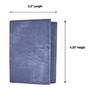 Vegan Leather RFID Trifold Wallets For Men - Cruelty Free Non Leather Mens Wallet With 2 ID Windows-menswallet