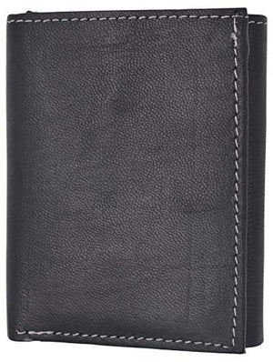 Leather Wallets for Men Front Pocket Slim Trifold Wallet-menswallet