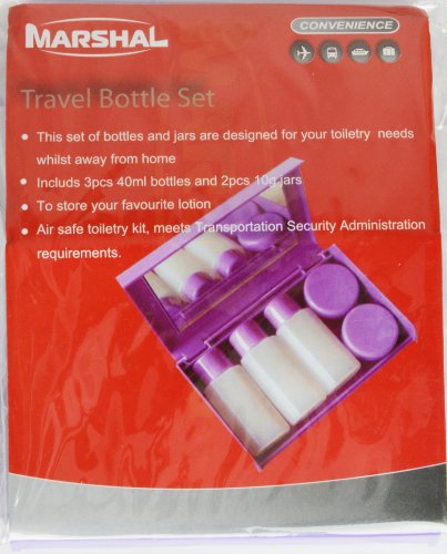 Travel Bottle Set for Toiletry Kit By Marshal-menswallet