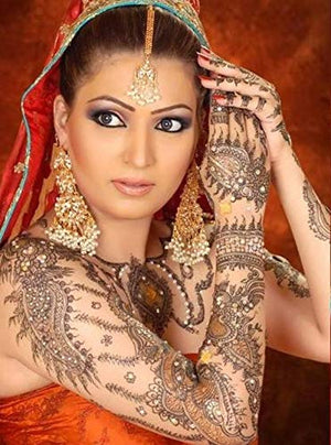 Natural Bridal Dulhan Jumbo Henna Cones Temporary Tattoo Body Art Ink-menswallet