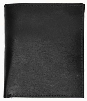 Marshal Leather European Hipster Wallet, Black, 5 x 4.25-Inch-menswallet