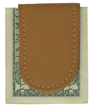 Slim Magnetic Money Clip Genuine Leather Business Card Holder for Men-menswallet