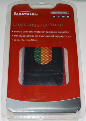 Luggage Fashionable Straps Cross Luggage Strap for Travel Rainbow-menswallet