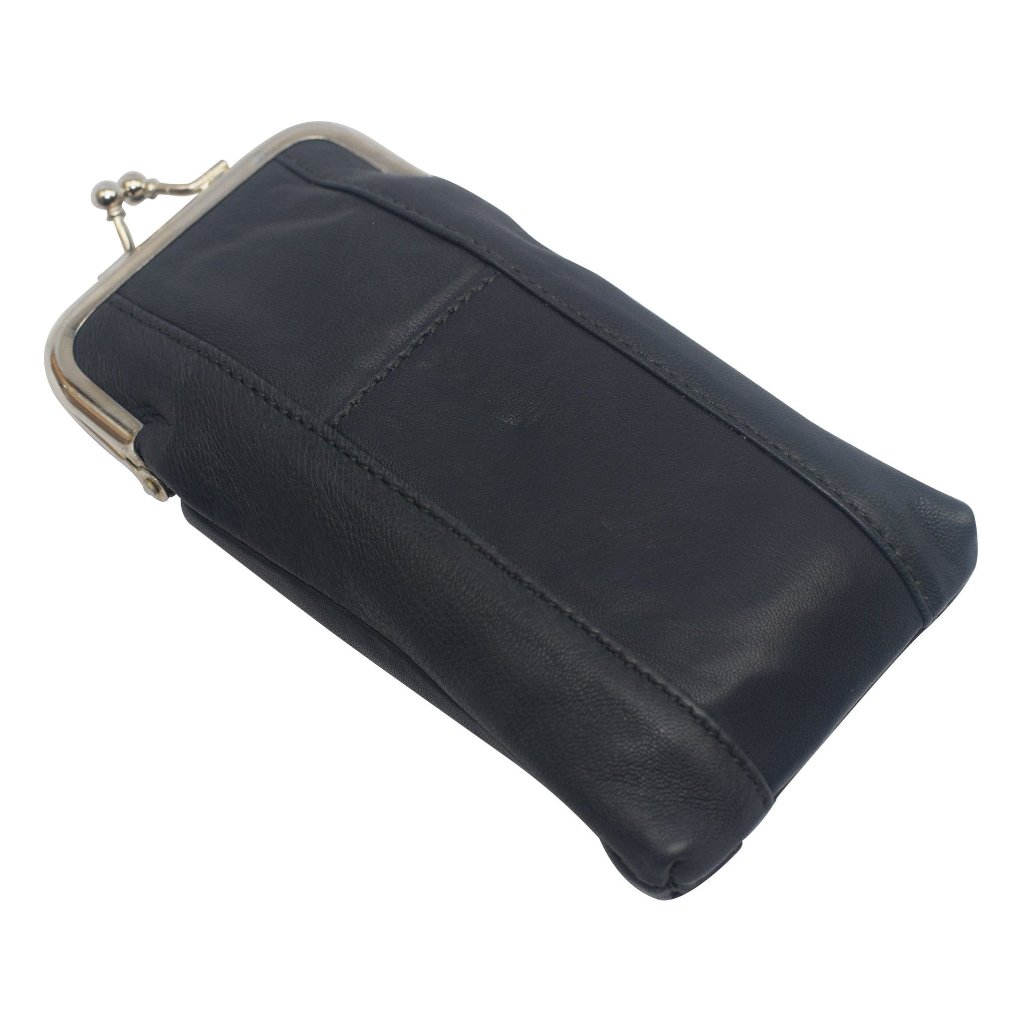 soft leather cigarette case 120's Pouch w/Lighter Pocket Metal Frame Clasp Top Closure Lt. Brown + RED 2ps Set : Health & Household Twist snap enclosure Design genuine Leather Cigarette Case