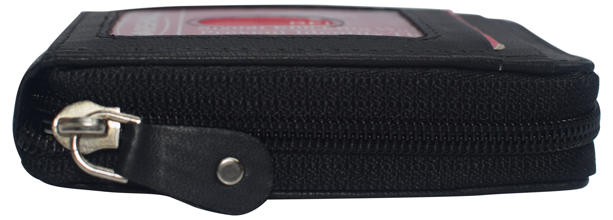 Genuine Leather Wallets For Men Credit Card Holder Coin Purse Zipper Pocket  Bag