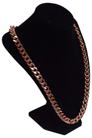 Solid Copper Heavy Mens Chain Link 24 inch Necklace-menswallet