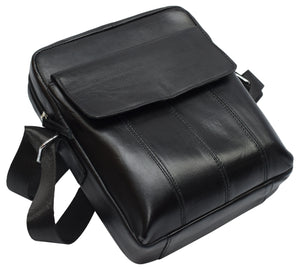 Marshal Crossbody Bag for Men Genuine Leather Mens Shoulder Handbag for iPad Tablets, Travel, Cycling, Hiking, Office, Business-menswallet