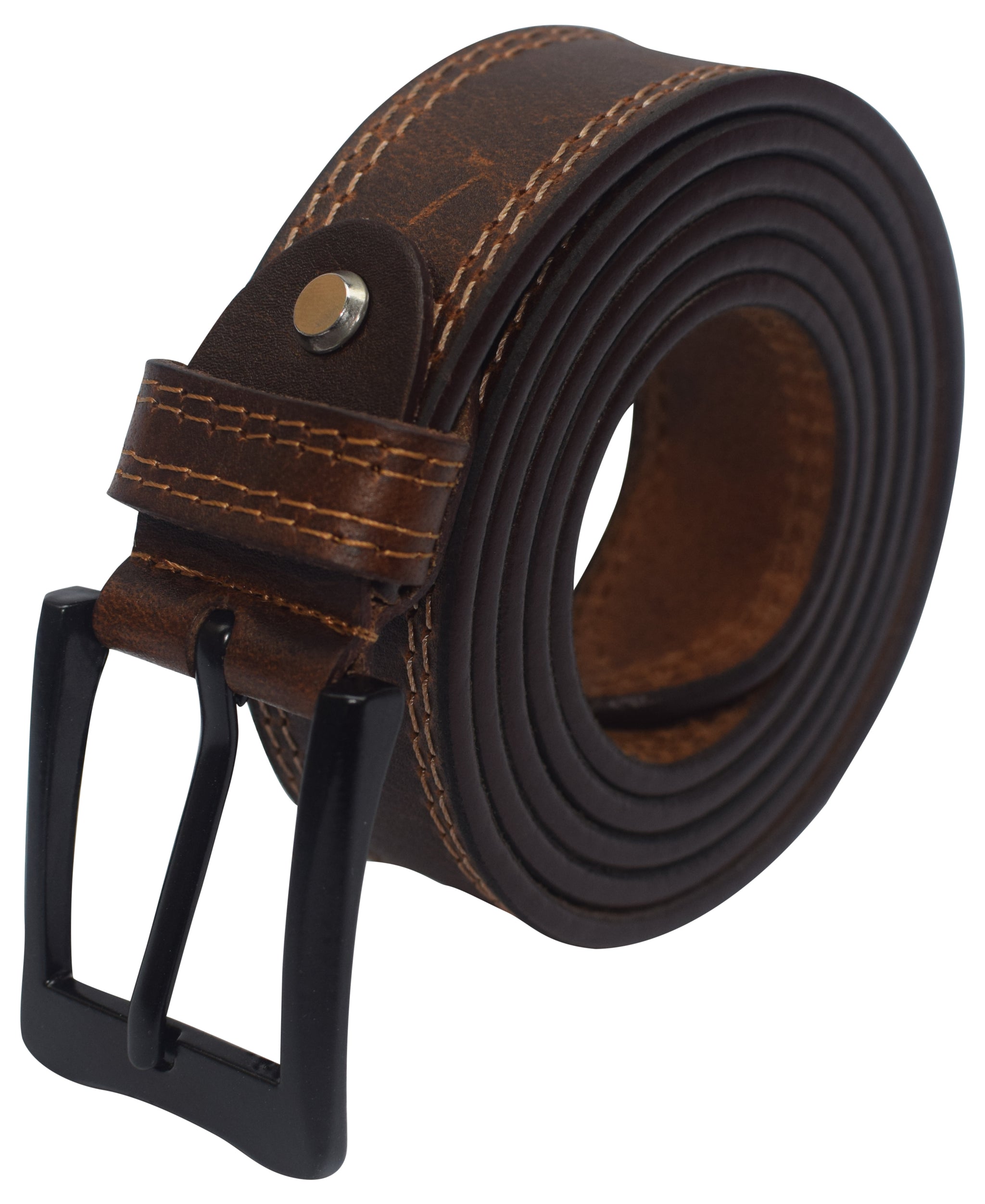 Marshal Wallet Men's Genuine Buff Leather Casual & Dress Belt Heavy Duty Belts for Men Also for Big & Tall, Adult Unisex, Size: Standard, Blue Marshal Wallet Men's Genuine Buff Leather Casual & Dress Belt Heavy Duty Belts for Men Also for Big & Tall, Adult Unisex, Size: Standard, Blue