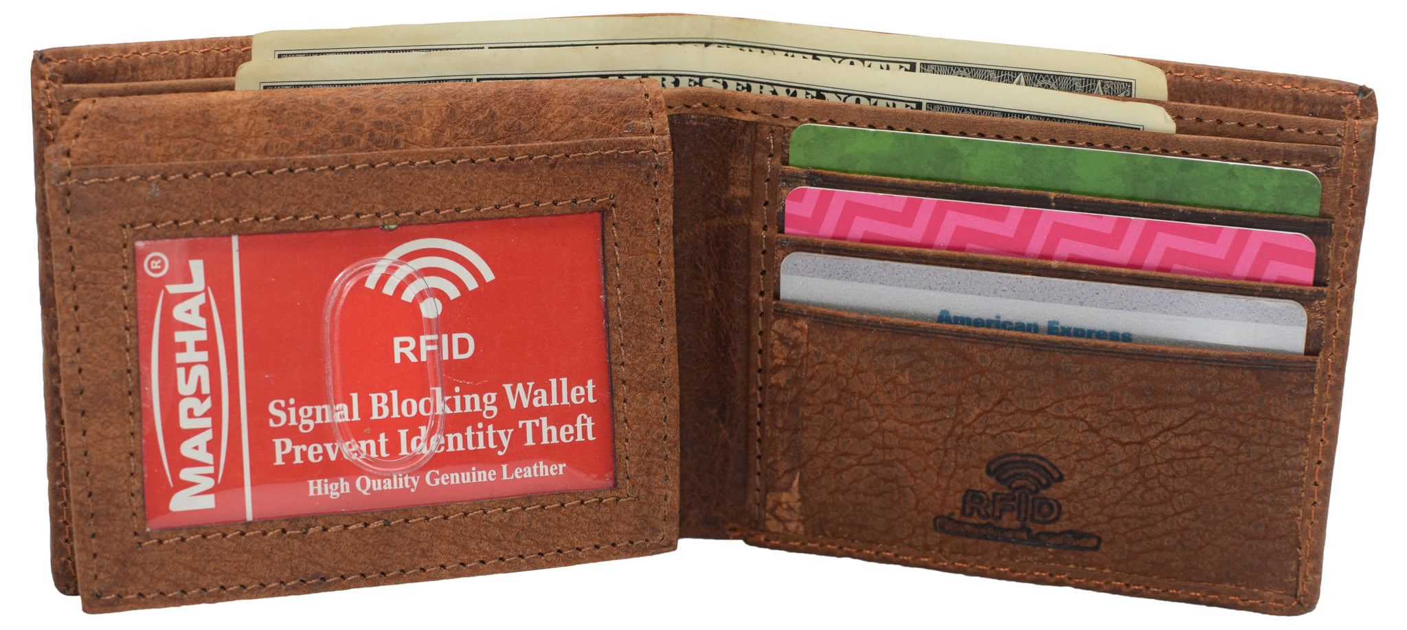 Marshal Bifold Leather RFID Blocking Wallet