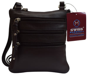 Womens Purse Crossbody Handbag Premium Genuine Leather Shoulder Bag Luxury Gift-menswallet