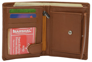 Genuine Leather RFID Signal Blocking Wallets For Men - Large Capacity - Hipster Bifold Multi Credit Card Holder-menswallet