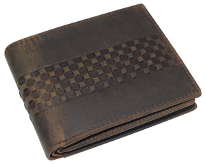 RFID Blocking Premium Soft Leather Men's Multi Card Compact Center Flip Bifold Wallet RFID P 52 (C)-menswallet