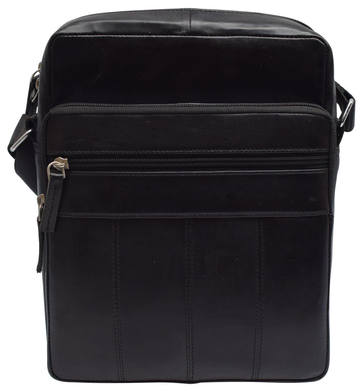 Genuine Leather Messenger Crossbody Shoulder Bag for Men Work Business Casual Adjustable Straps-menswallet
