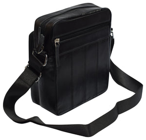 Mens Genuine Leather Shoulder Messenger Bag for Men Adjustable Shoulders Sling Crossbody Bags for Travel Work Business Handbag-menswallet