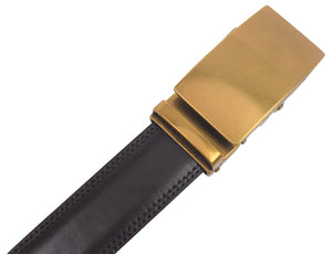 Mens Ratchet Belt Genuine Leather Belts For Men Adjustable Automatic Buckle-menswallet