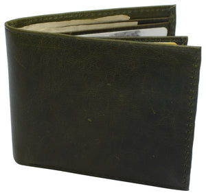 Slim RFID Wallets for Men Real Cowhide Leather Front Pocket Bifold Wallet-menswallet