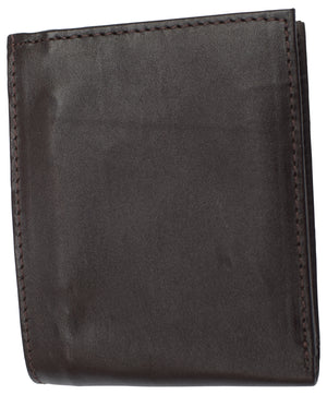 RFID Blocking Men's Leather Wallet Bifold Multi Card ID Holder-menswallet