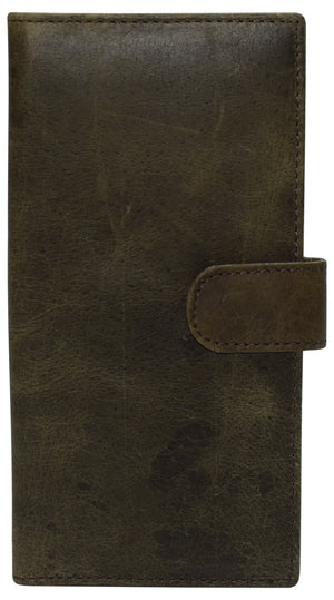Genuine Hunter Leather Basic Checkbook Cover Holder-menswallet