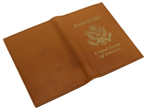 Marshal Slim RFID Blocking Leather Passport Holder Travel Bifold Wallet For Men-menswallet