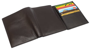 Genuine Leather European Style Large Hipster Bifold Mens Wallet RFID Blocking-menswallet
