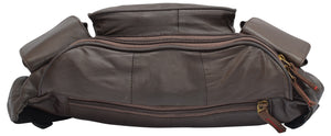 Marshal Extra Large Mens Womens Leather Fanny Pack Waist Pouch Travel Bag-menswallet