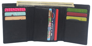 Travel Wallets for Men Slim Trifold Design RFID Credit Card Holder Mens Wallet-menswallet