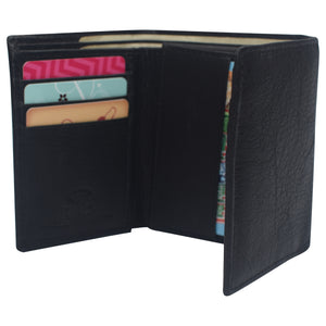 Travel Wallets for Men Slim Trifold Design RFID Credit Card Holder Mens Wallet-menswallet