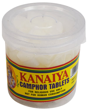 Camphor Tablets from India - 100 Grams - 32 Tablets - Kanaiya Brand-menswallet