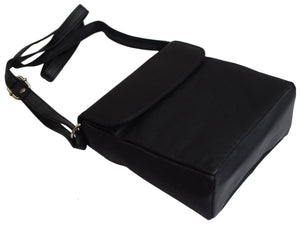 Crossbody Bag Leather Black Women's Purse Handbag Ladies Shoulder Bag-menswallet