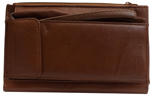 Women's Genuine Leather Credit Card ID Holder Purse Wallet W/Phone Pocket-menswallet
