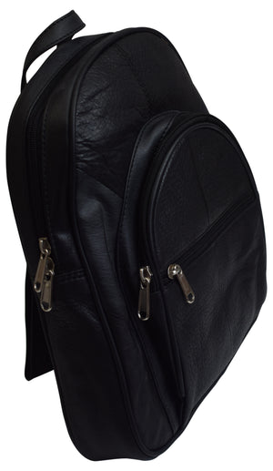 Women Backpack Purse Leather Casual Design Daypack Fashion Ladies Backpack Black-menswallet