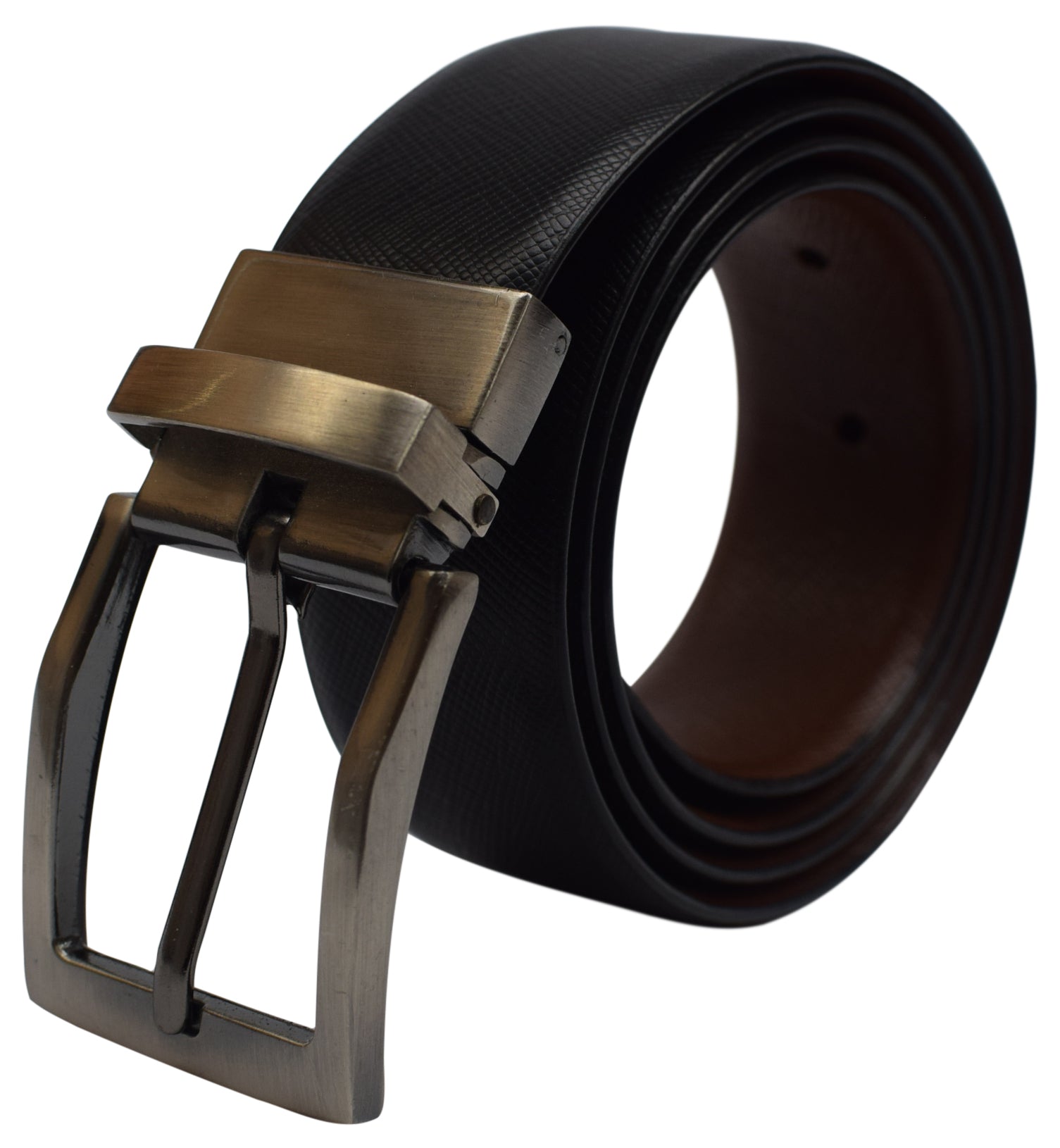 Men's Reversible Leather Belt 1.4" Wide Black & Brown Rotating Buckle Classic Style Dress Belt Jean Belt For Men 40" Men's Reversible Leather Belt 1.4" Wide Black & Brown Rotating Buckle Classic Style Dress Belt Jean Belt For Men 40"